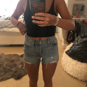 Free people jean shorts